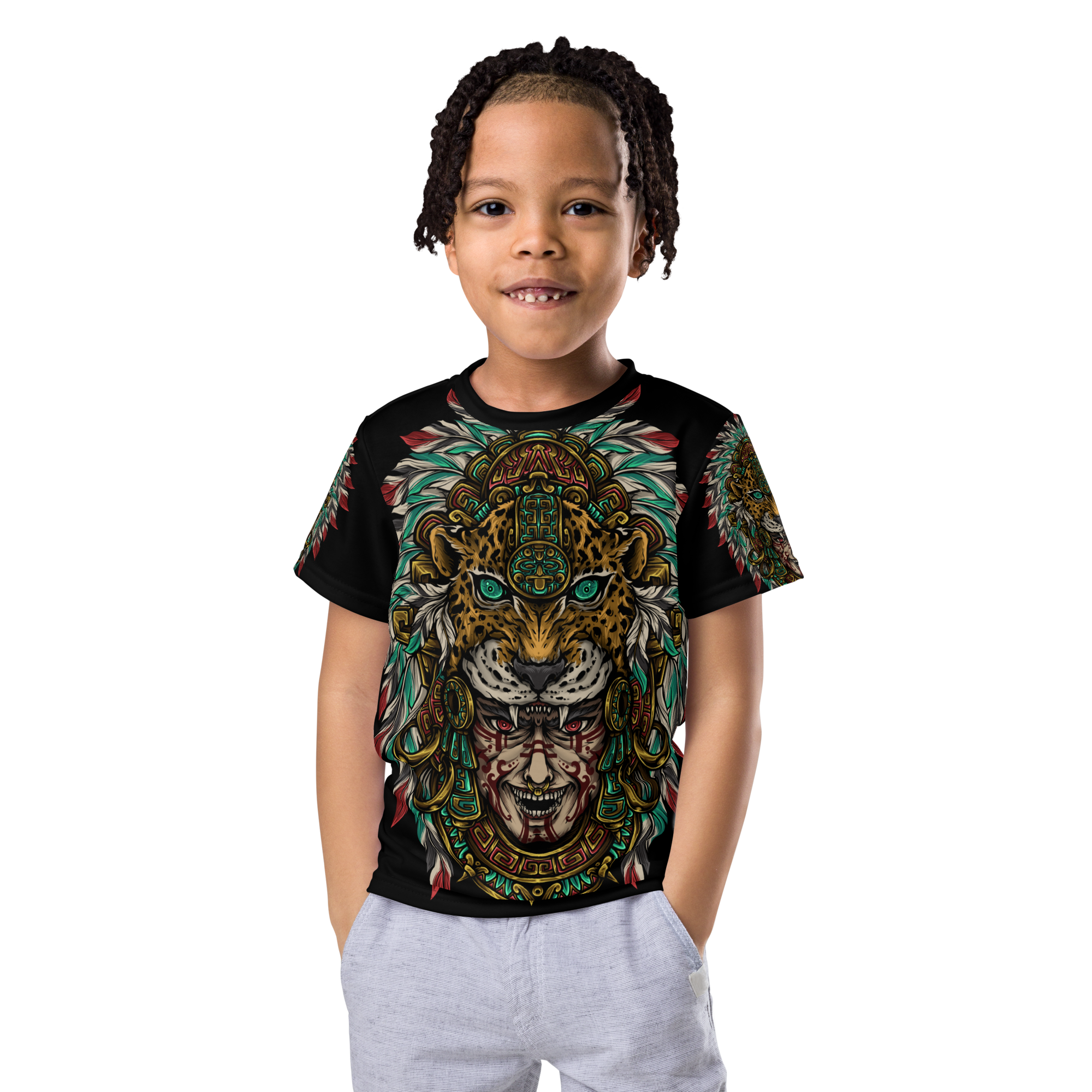 Kids Boardom Jaguar King crew neck t-shirt