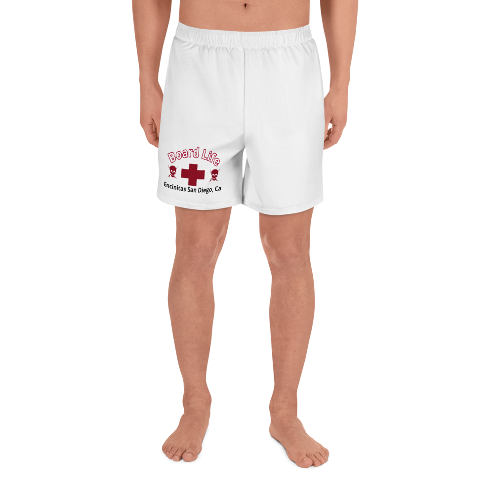 Board Life Safety First white Recycled Athletic Shorts