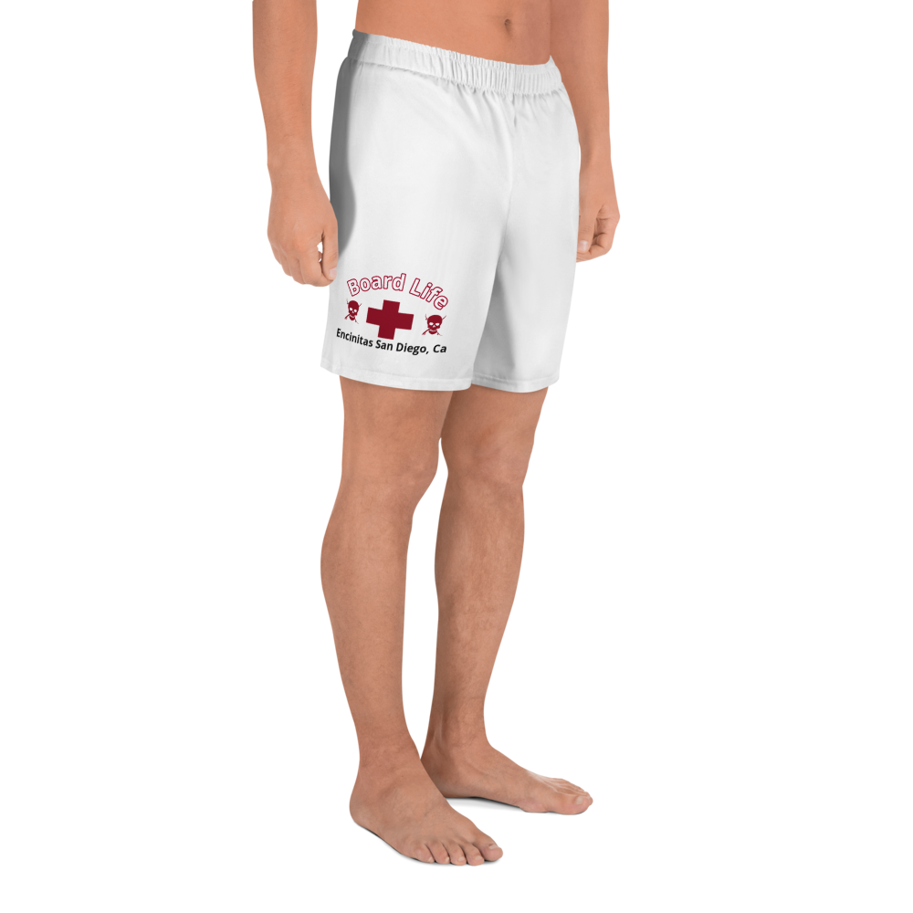 Board Life Safety First white Recycled Athletic Shorts