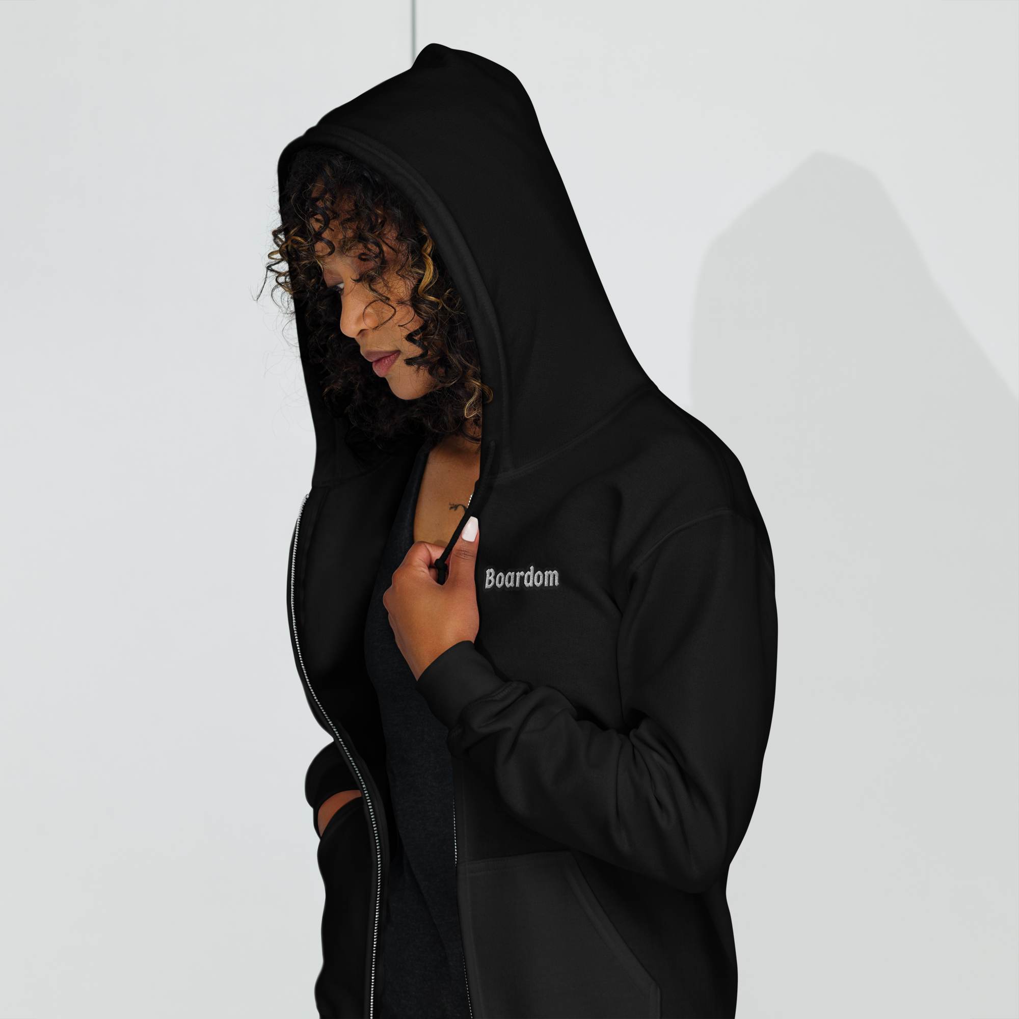 Archangel Embroidered Logo heavy blend zip hoodie