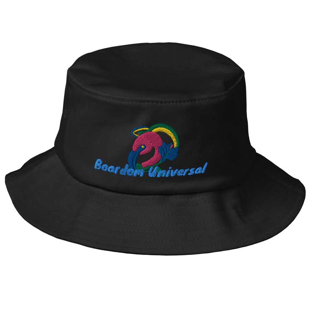 Boardom Universal Embroidered Durty Bird Old School Bucket Hat