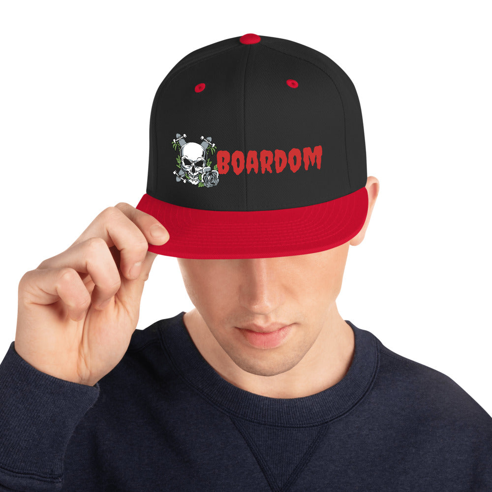 Boardom Flowers are Nice Snapback Hat