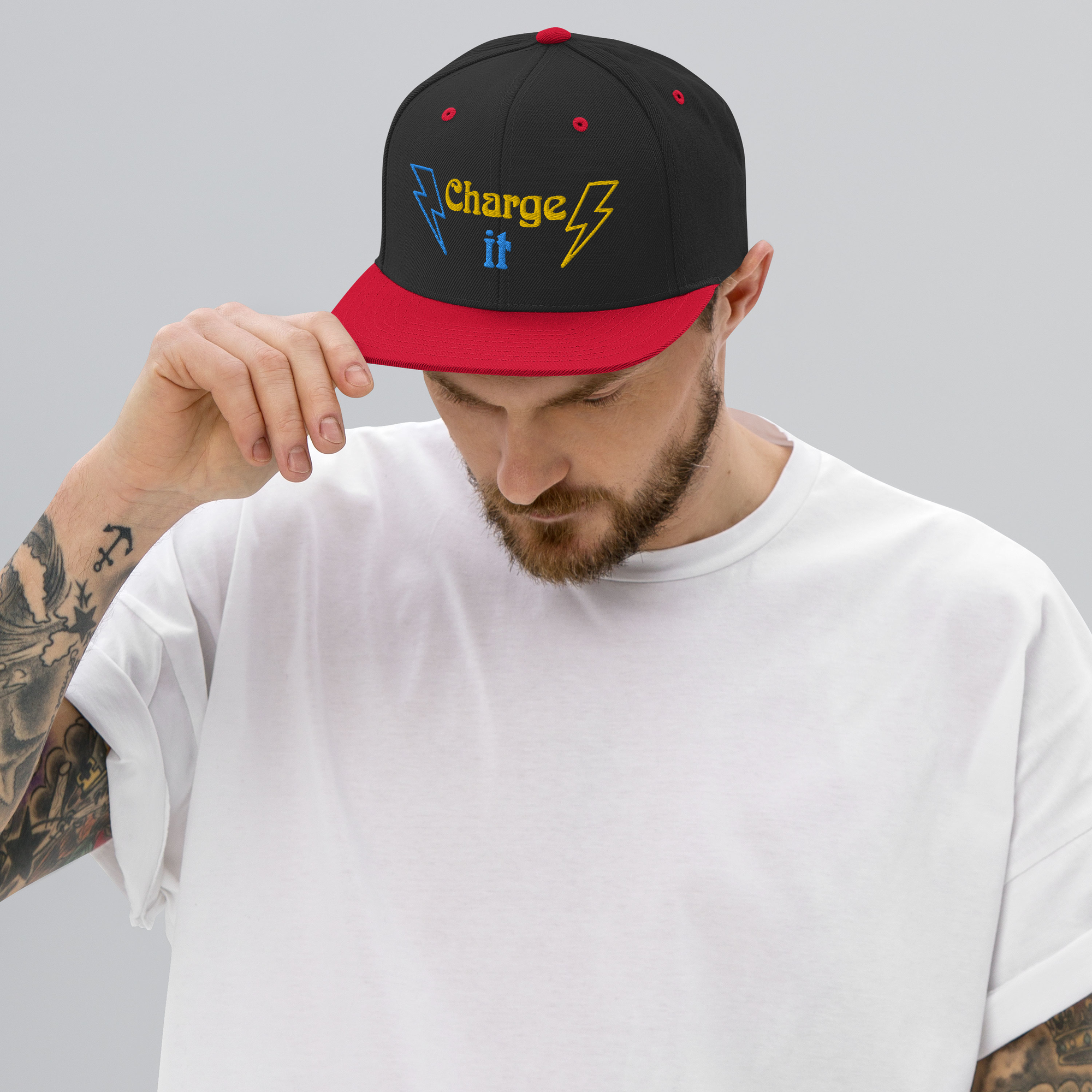 Boardom Charge it Snapback Hat