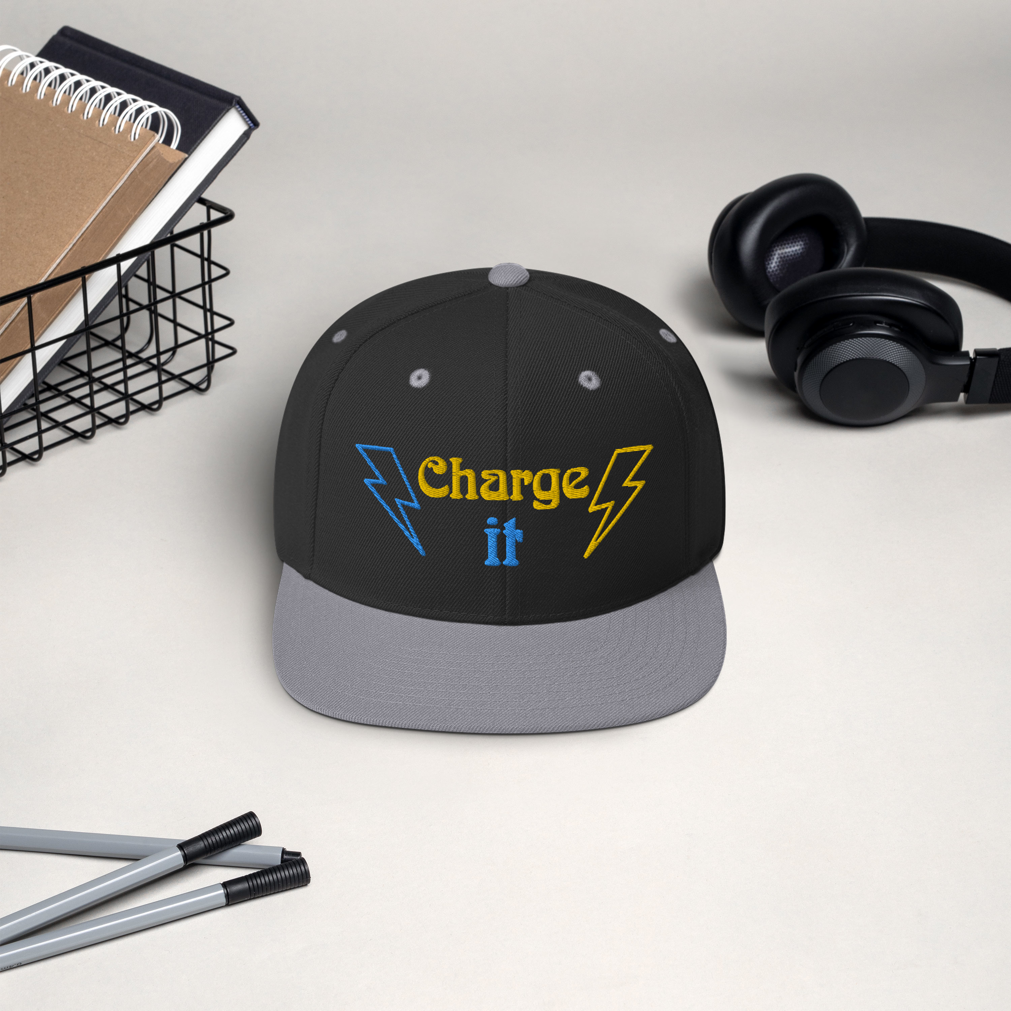 Boardom Charge it Snapback Hat