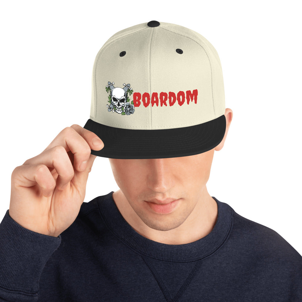 Boardom Flowers are Nice Snapback Hat