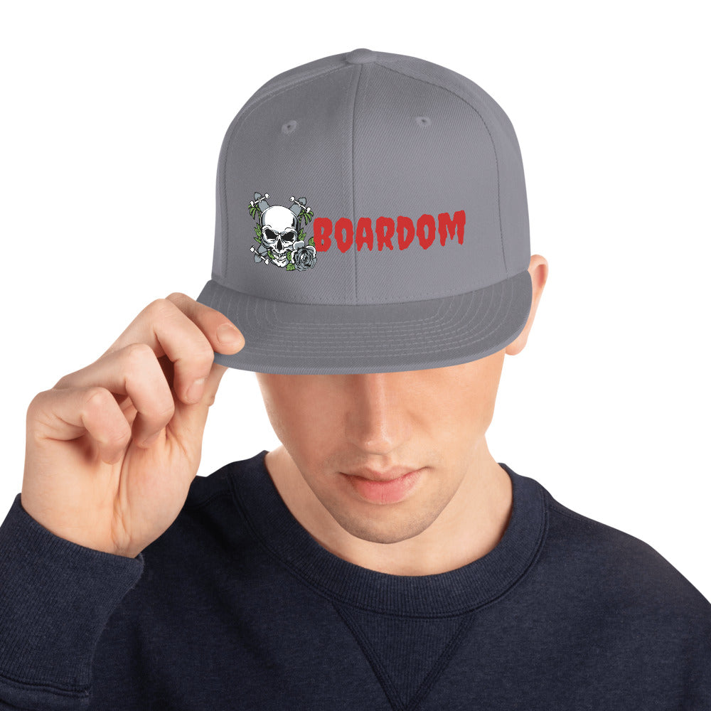 Boardom Flowers are Nice Snapback Hat