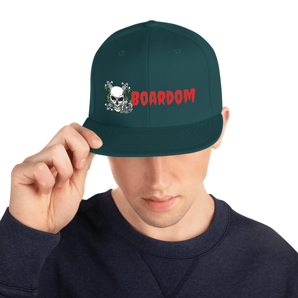 Boardom Flowers are Nice Snapback Hat