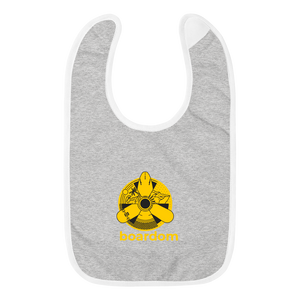 Boardom Embroidered Nuking Baby Bib