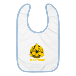 Boardom Embroidered Nuking Baby Bib