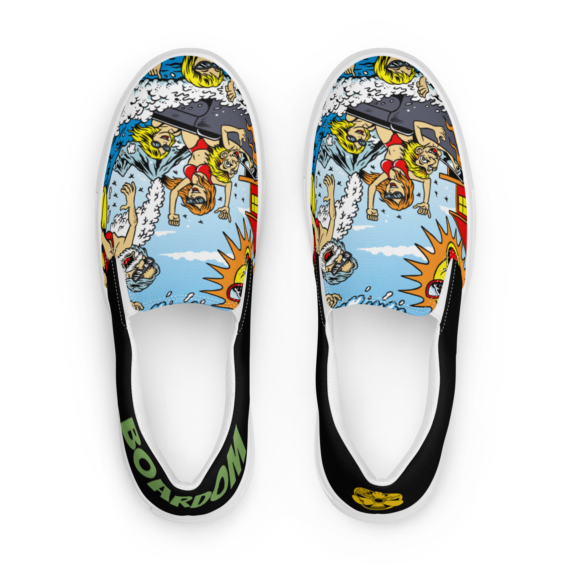 Boardom Lake Life slip-on canvas shoes
