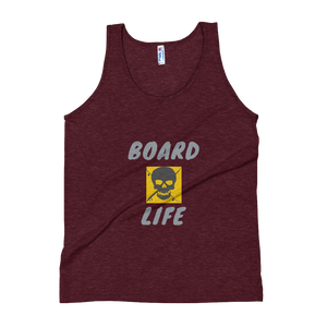 Board Life gold Unisex Soft Tri-Blend Tank