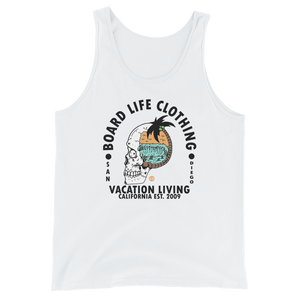 Camiseta sin mangas unisex Board Life Vacation Living