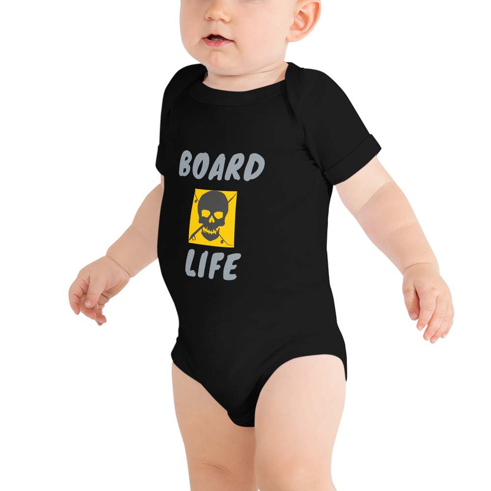 Board Life Golden Baby Onesie