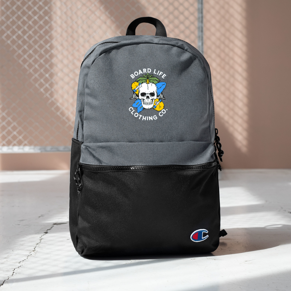 Board for Life Embroidered Champion Backpack