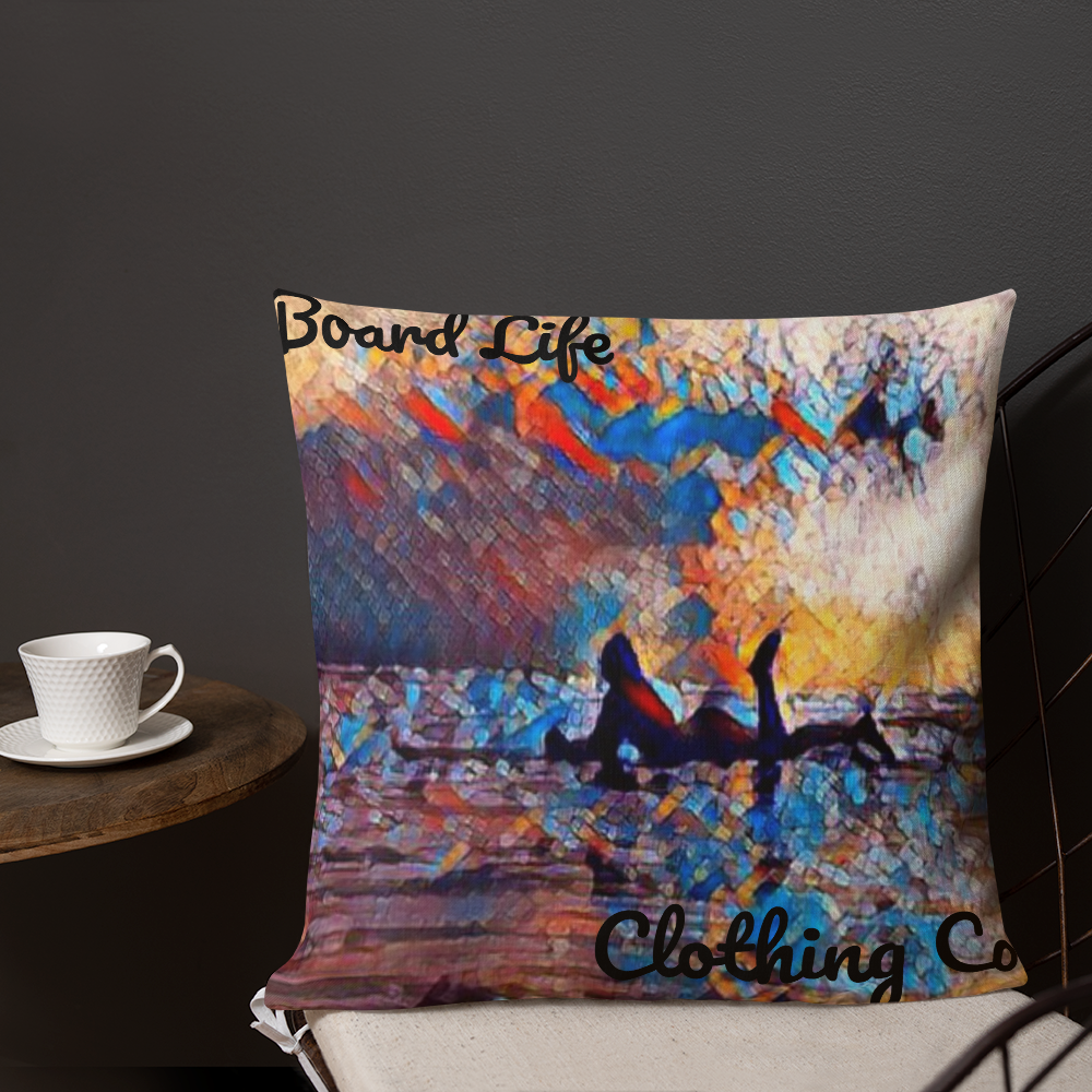 Board Life is Art Premium Pillow