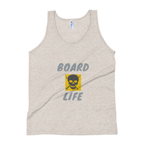 Camiseta sin mangas de triple mezcla suave unisex Board Life dorada