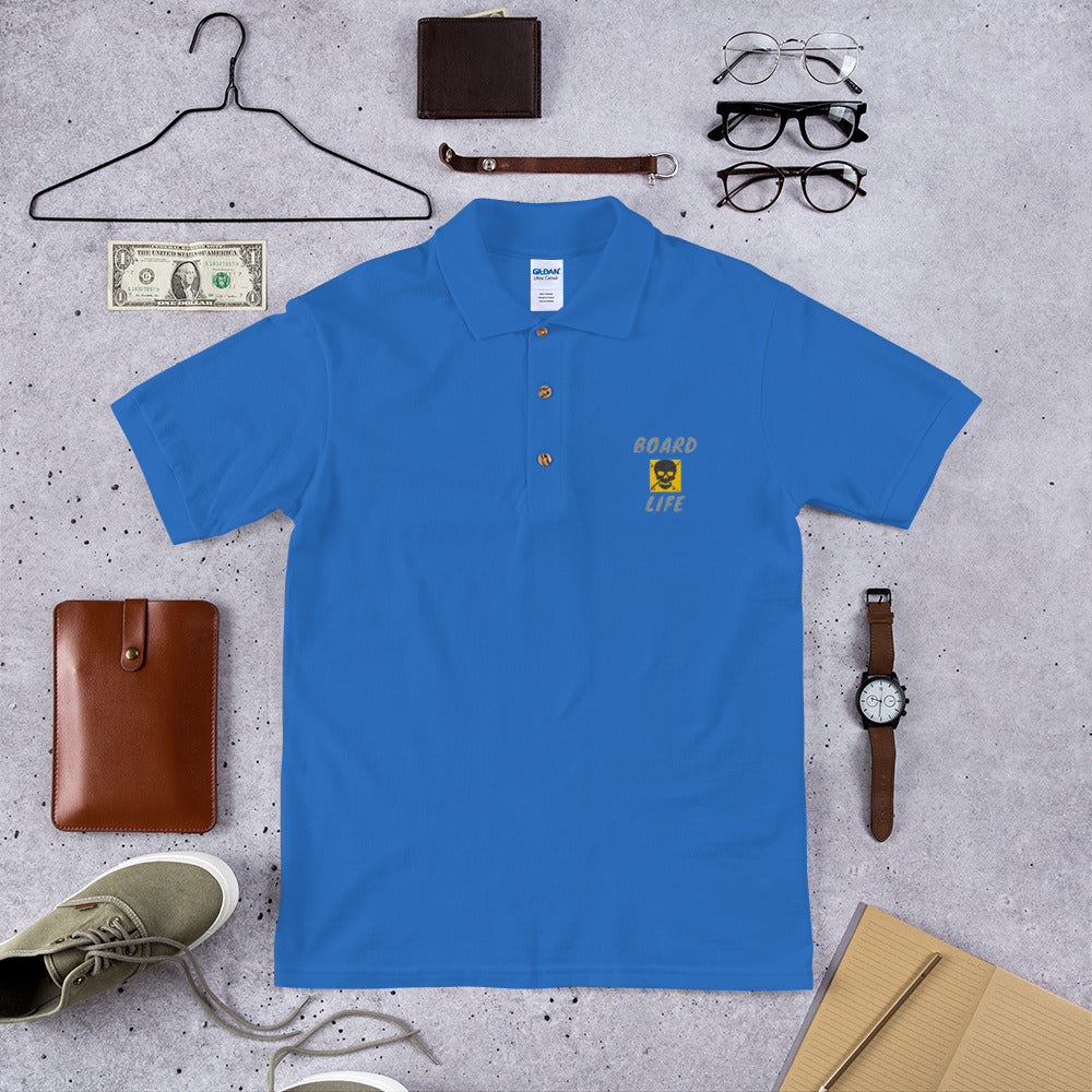 Board Life Classy Embroidered Polo Shirt