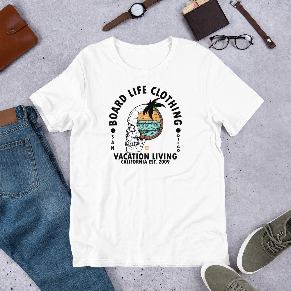 Board Life Vacation Living (lighter colors) Short-Sleeve Unisex T-Shirt
