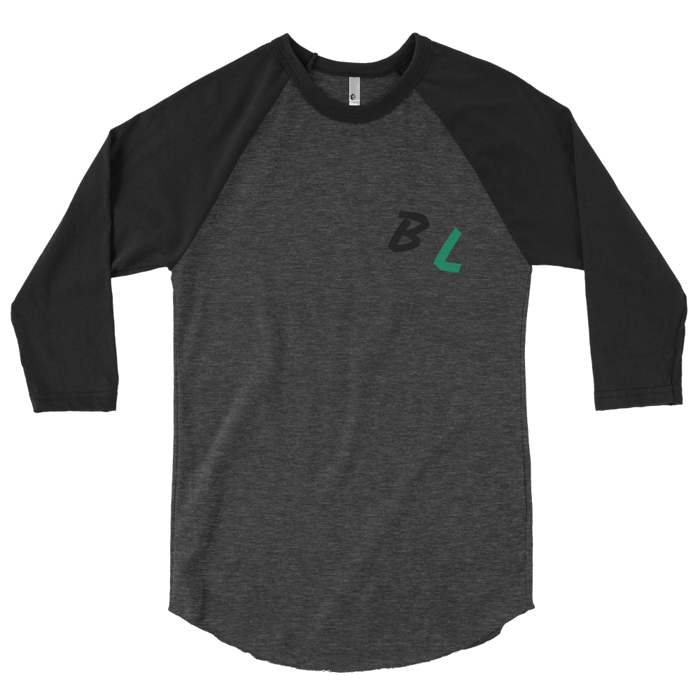 BL is for Board Life 3/4 sleeve raglan shirt