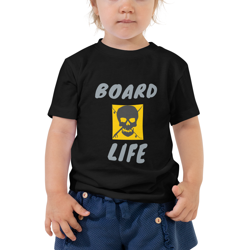 Camiseta de manga corta para niño pequeño dorado Board Life