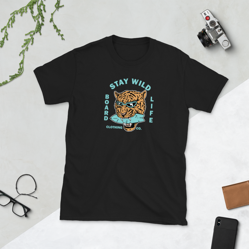 Board Life Stay Wild Short-Sleeve Unisex T-Shirt