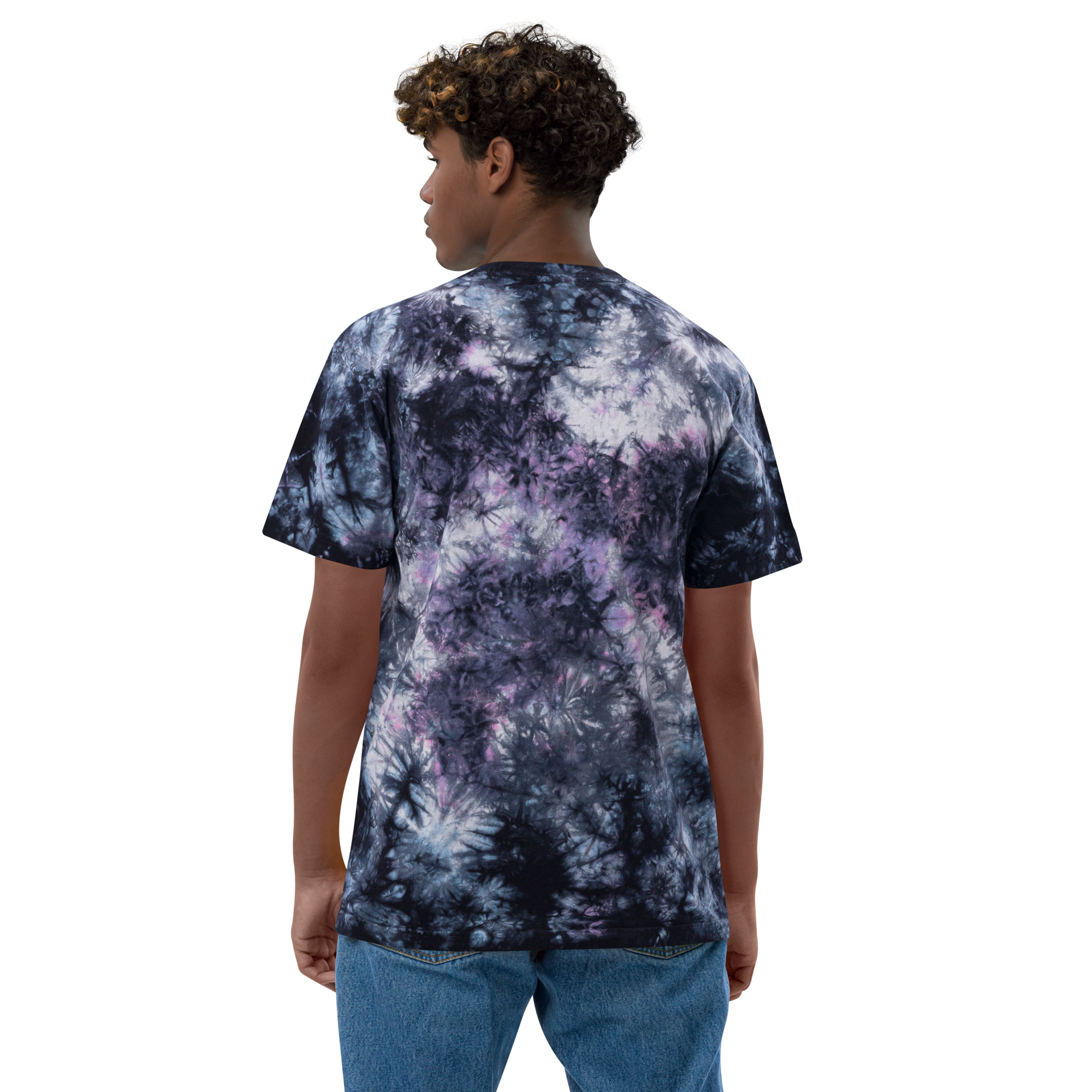 Embroidered Board Life tie-dye t-shirt
