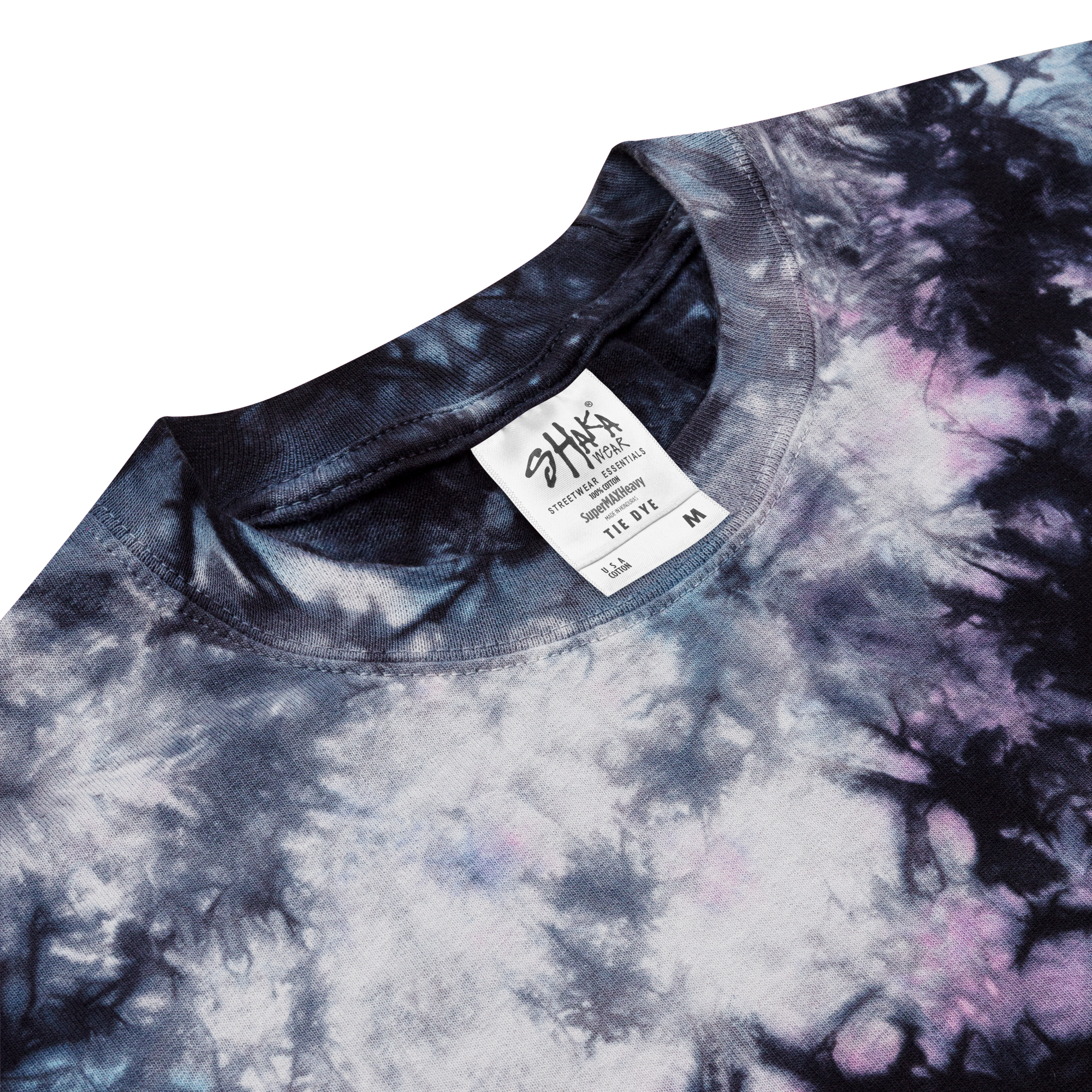Camiseta extragrande con efecto tie-dye y arcoíris bordado de Boardom
