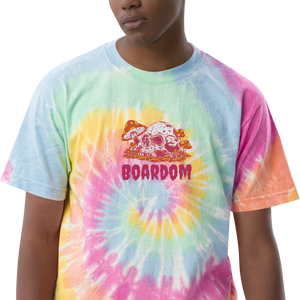 Boardom (flamingo) Fungus Among Us tie-dye t-shirt