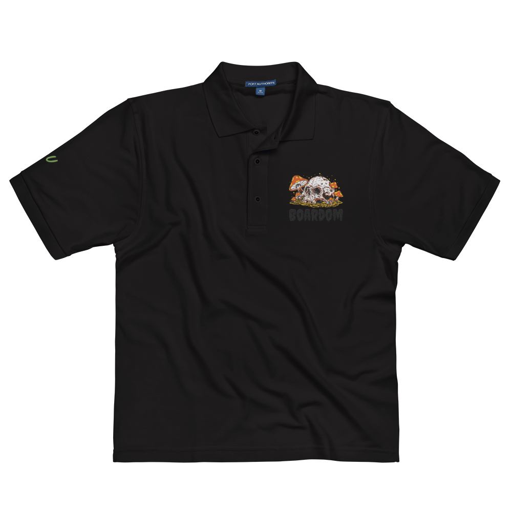 Embroidered Boardom Fungus Among Us Premium Polo