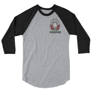 Boardom Spirit Animal pocket 3/4 sleeve raglan shirt