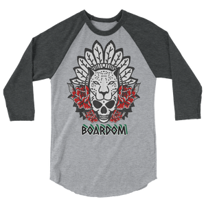 Boardom Spirit Animal 3/4 sleeve raglan shirt