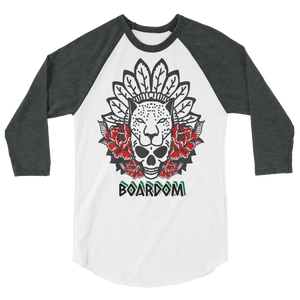 Boardom Spirit Animal 3/4 sleeve raglan shirt