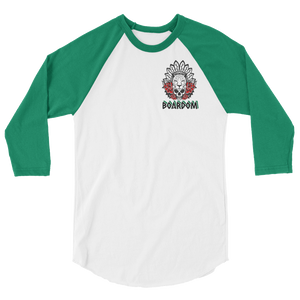 Boardom Spirit Animal pocket 3/4 sleeve raglan shirt