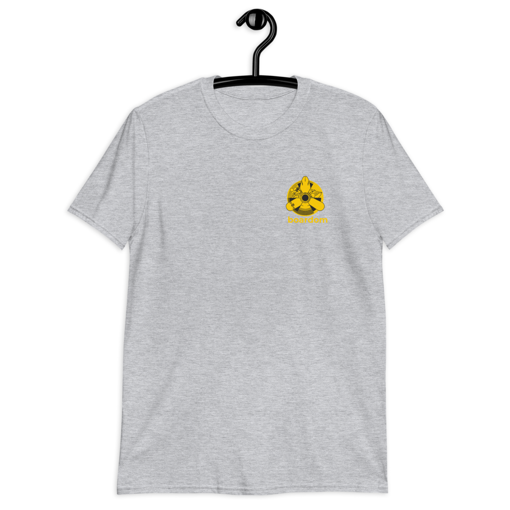 boardom Nuking Embroidered Short-Sleeve Unisex T-Shirt