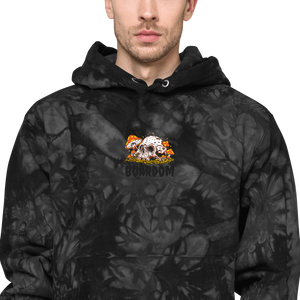 Boardom & Champion tie-dye hoodie