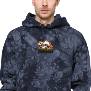 Boardom & Champion tie-dye hoodie