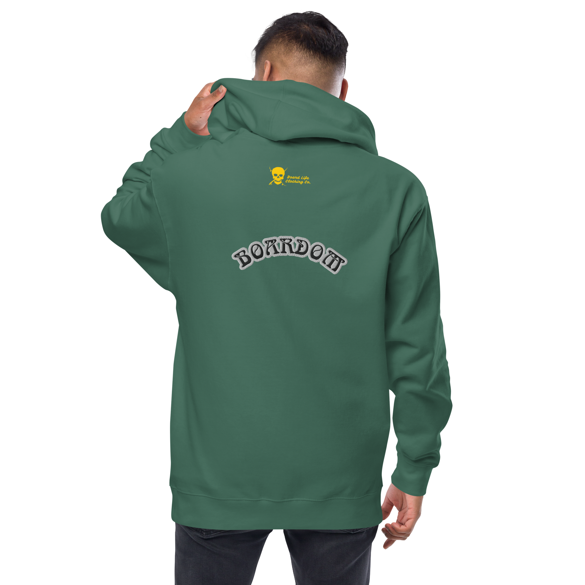 Boardom Sudadera con capucha y cremallera bordada