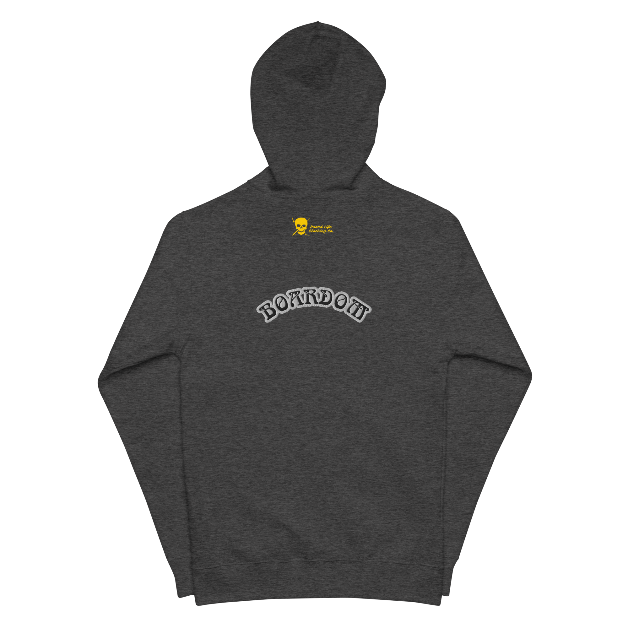 Boardom Embroidered zip up hoodie