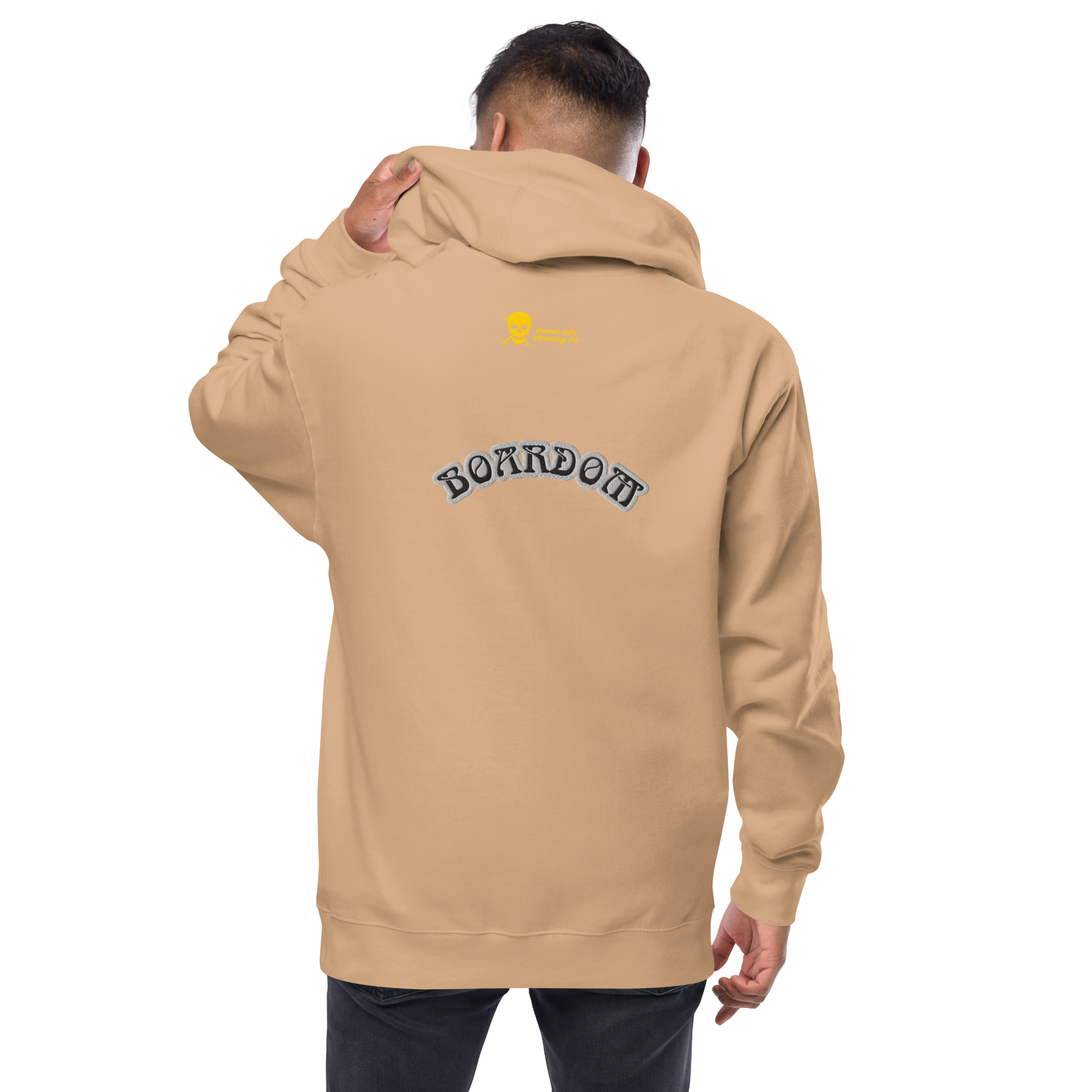 Boardom Embroidered zip up hoodie