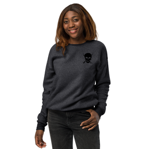 Logo sueded fleece sweatshirt