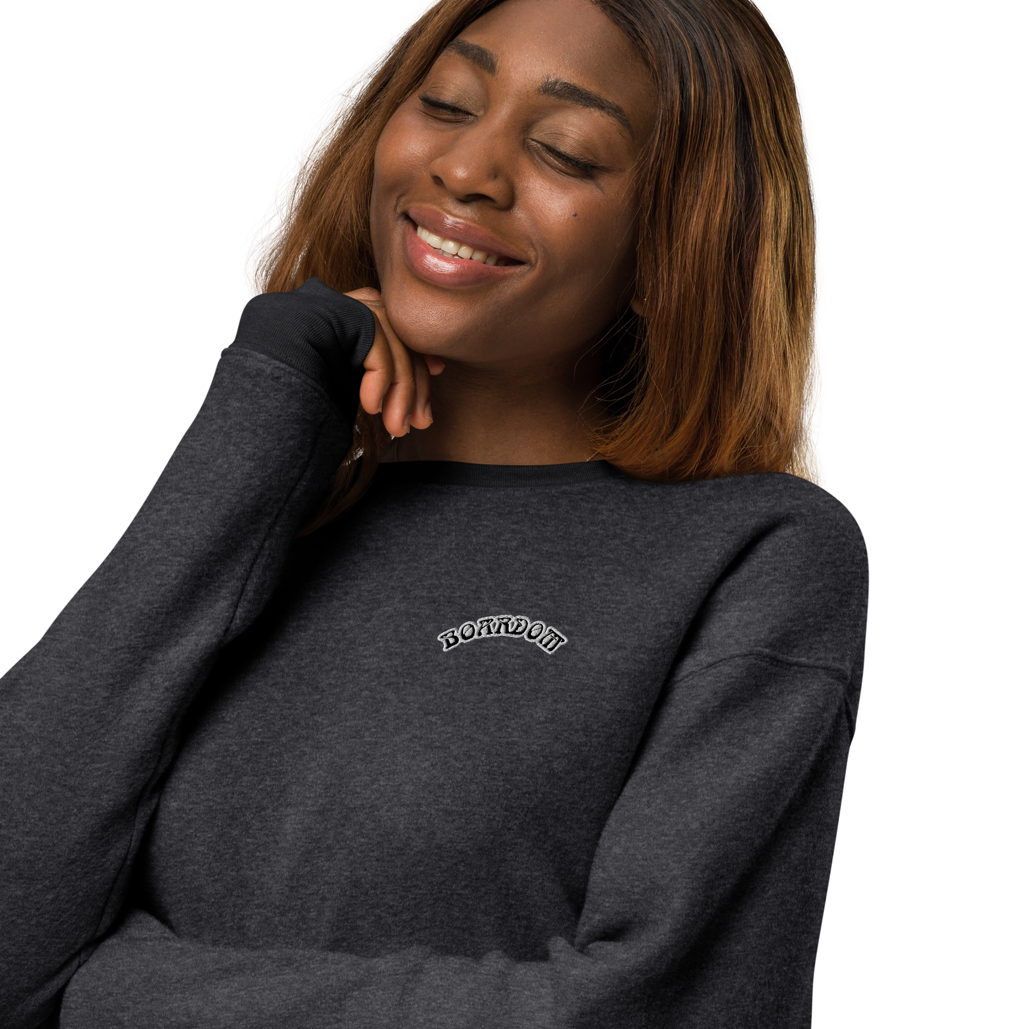 Boardom sueded fleece sweatshirt