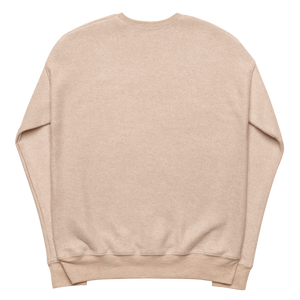 Logo sueded fleece sweatshirt