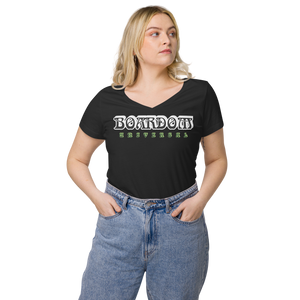 Boardom Universal Camiseta entallada con cuello de pico mujer