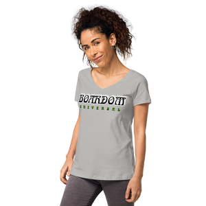 Boardom Universal Camiseta entallada con cuello de pico mujer