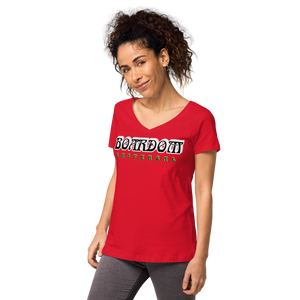 Boardom Universal Camiseta entallada con cuello de pico mujer