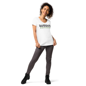 Boardom Universal Camiseta entallada con cuello de pico mujer